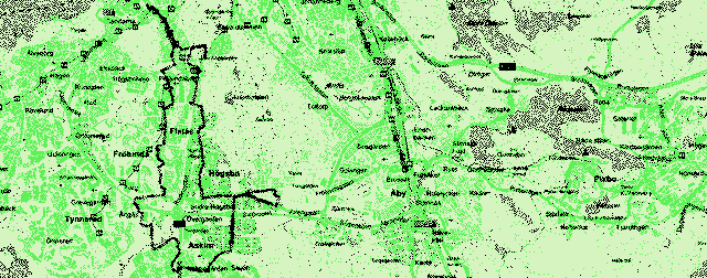 Karta över 21 km löprunda